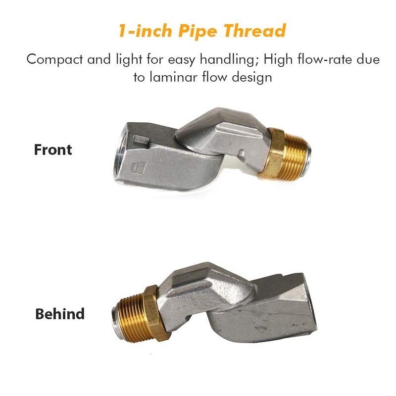 Apeixoto 1 Inch Fuel Swivel with Male and Female Plane Fuel Swivel Conector 25.4mm 360 Roating Multi Plane - Image 3